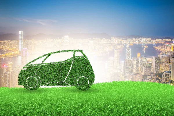 生態電気自動車の概念 — ストック写真