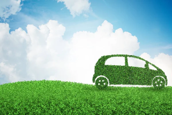 Concetto di auto elettrica ecologica — Foto Stock