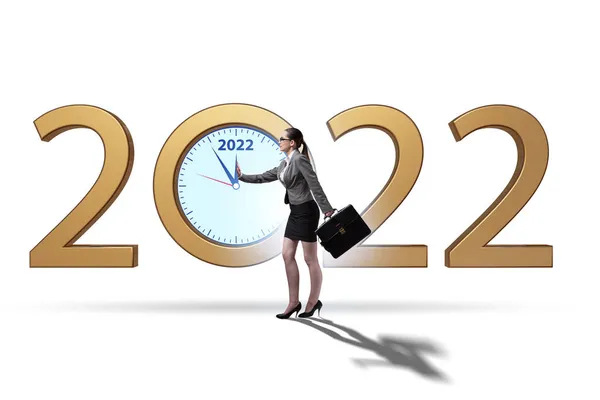 Concept van het nieuwe jaar 2022 — Stockfoto