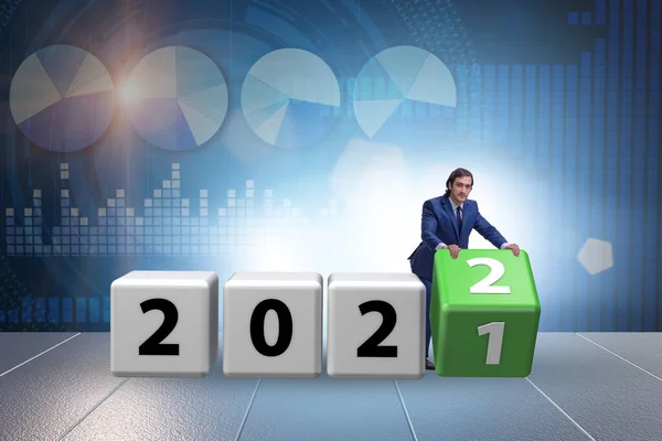 Begrippen van het jaar 2021 tot 2022 — Stockfoto