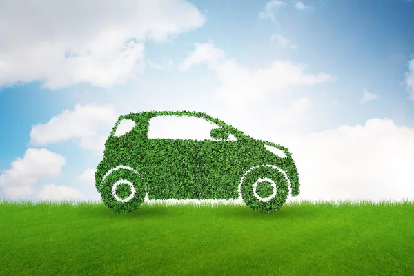 Concepto de coche eléctrico ecológico — Foto de Stock