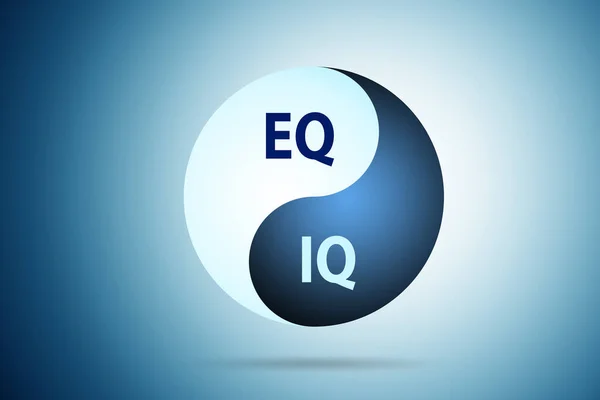 Begrippen EQ en IQ — Stockfoto