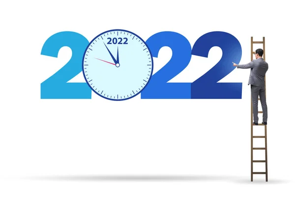 Concept van het nieuwe jaar 2022 — Stockfoto