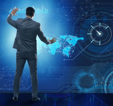 Fütürist hesaplama kavramında iş adamı