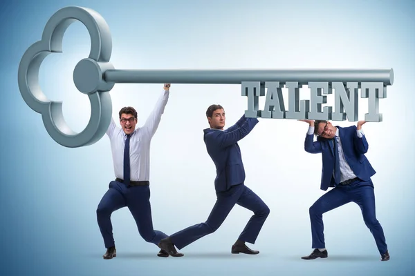 Businessman in talent management concept — Stock Photo, Image