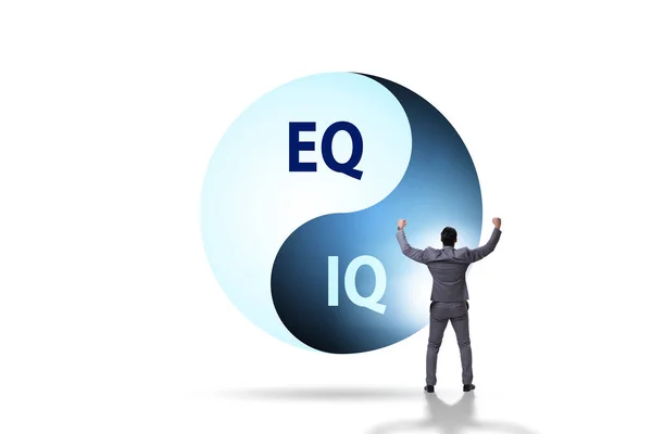 Conceitos de perícia EQ e QI com empresário — Fotografia de Stock
