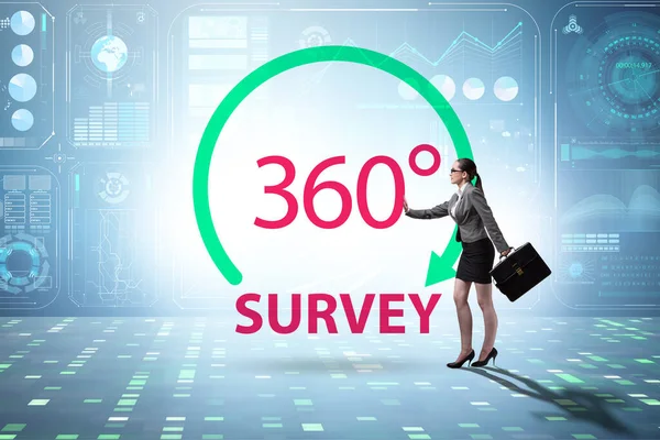 Обзор клиентов на 360 градусов для маркетинговых целей — стоковое фото