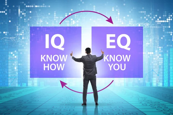 EQ et QI concepts de compétences avec l'homme d'affaires — Photo