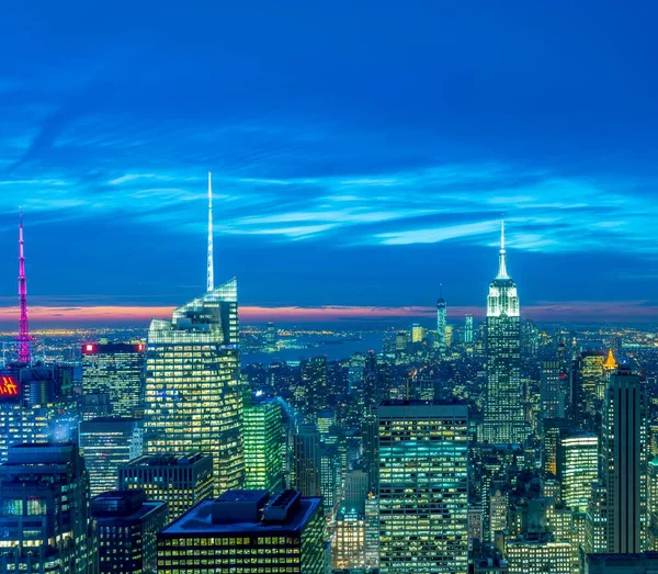 Nueva York - 20 de diciembre de 2013: Vista del Bajo Manhattan en Decembe — Foto de Stock