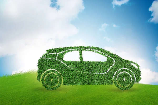 Conceito de carro elétrico ecológico — Fotografia de Stock