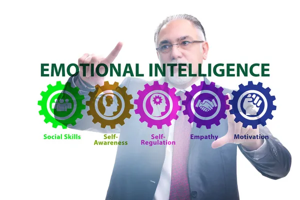 Emotionele Intelligentie concept met zakenman — Stockfoto