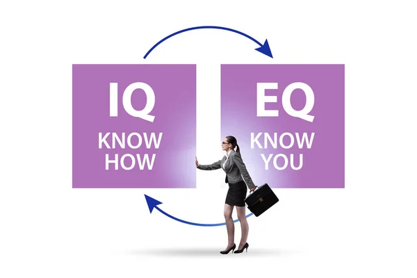 EQ ve IQ beceri kavramları — Stok fotoğraf