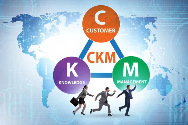 Customer knowledge management business concept — Stock Photo, Image