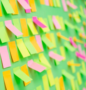 İş konseptinde birçok anımsatıcı