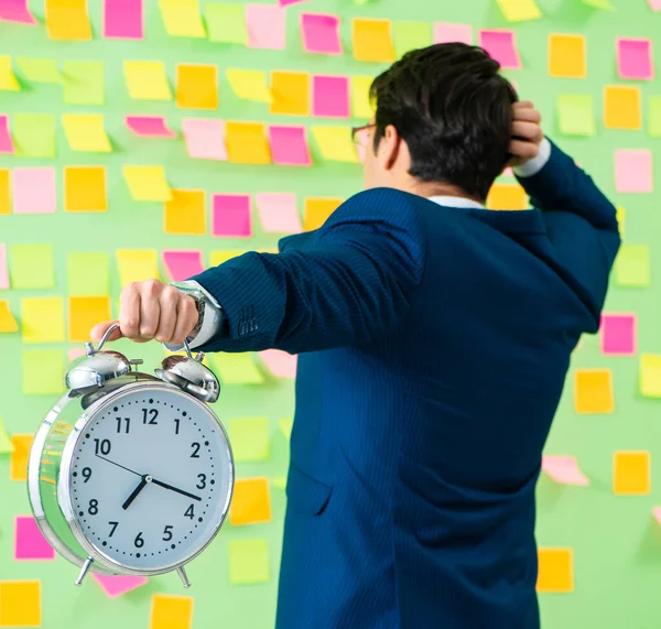 Businessman with many business priorities — Stock Photo, Image