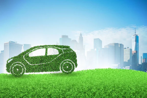 Concepto de coche eléctrico ecológico —  Fotos de Stock