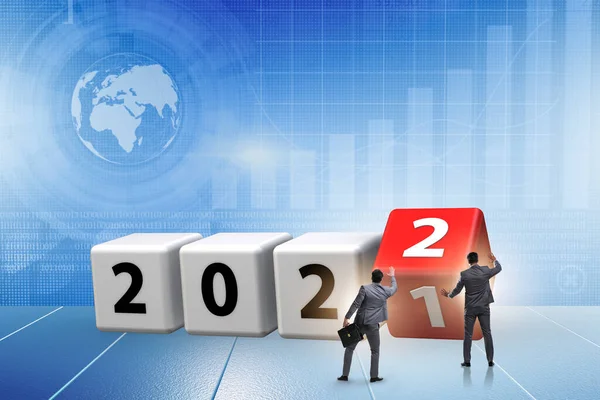 Begrippen van het jaar 2021 tot 2022 — Stockfoto