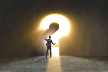 Soru ve iş adamının belirsizlik kavramı