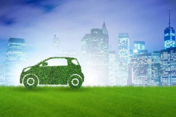 Koncept ekologického elektromobilu — Stock fotografie