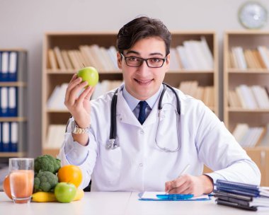 Meyve ve sebzelerle beslenme konsepti