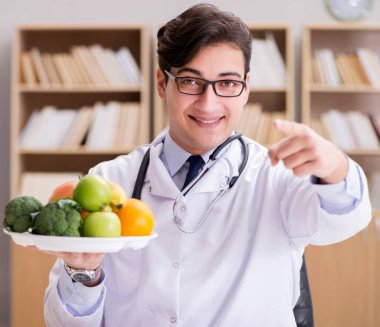 Meyve ve sebzelerle beslenme konsepti