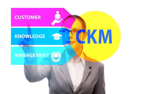 Koncepcja marketingu zarządzania wiedzą klienta — Zdjęcie stockowe