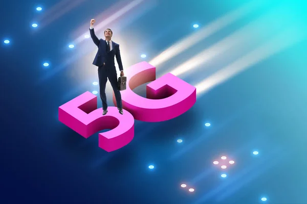 5G technology telecommuications concept - isometric projection — Stock Photo, Image