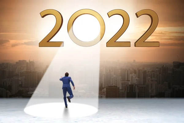 Concept of 2022 in the spotlight — Stock Photo, Image