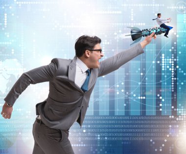 Girişim konseptinde iş adamı