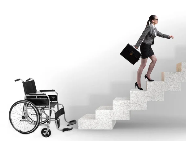 Accessibility concepth with wheelchair for disabled — Stock Photo, Image