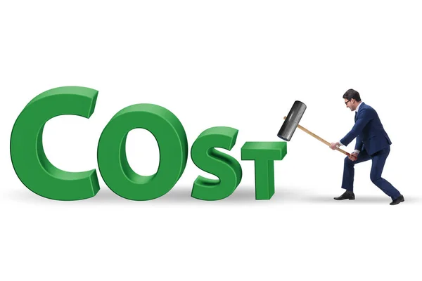 Költségoptimalizálási koncepció csökkenő költségekkel — Stock Fotó