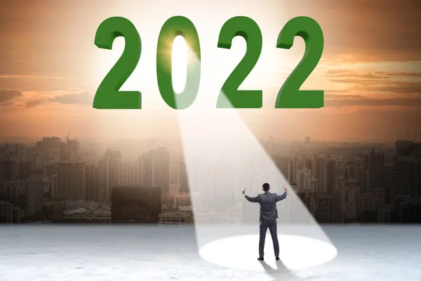 Begreppet 2022 i rampljuset — Stockfoto
