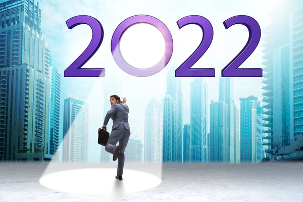 Concept van 2022 in de schijnwerpers — Stockfoto