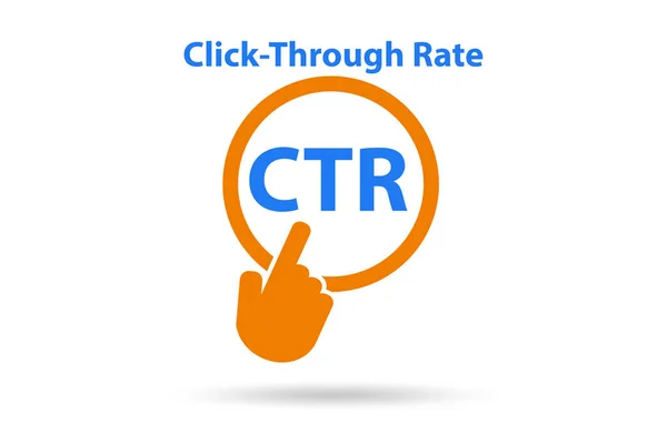 CTR click through rate concept illustrazione — Foto Stock