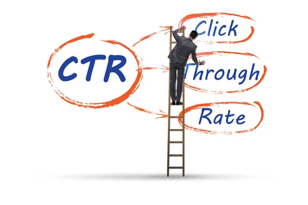 CTR click through rate concept with business people — Stock Photo, Image