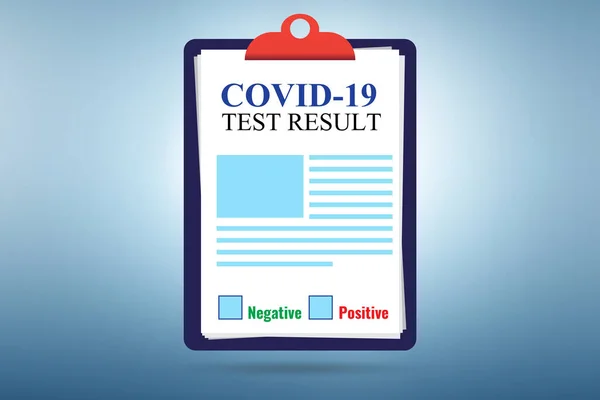 Koncepce koronavirového covid-19 testu — Stock fotografie