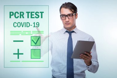 İş adamıyla Coronavirus covid-19 testi