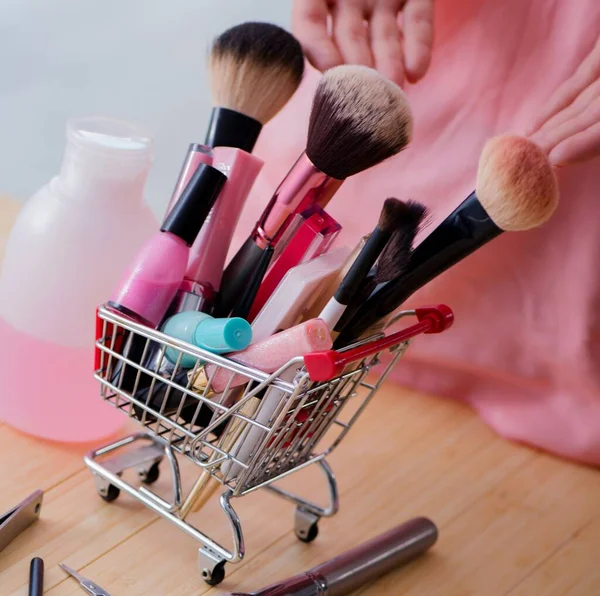 Beauty products nail care tools pedicure closeup — Stock Photo, Image