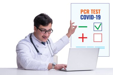 İş adamıyla Coronavirus covid-19 testi
