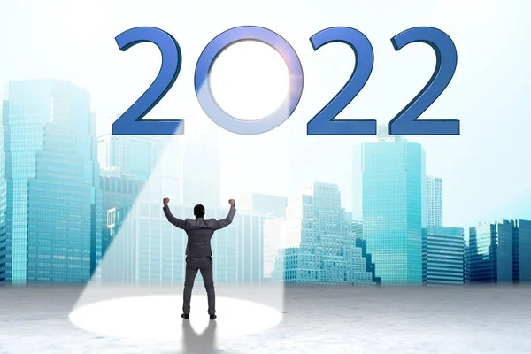 Concetto di 2022 sotto i riflettori — Foto Stock