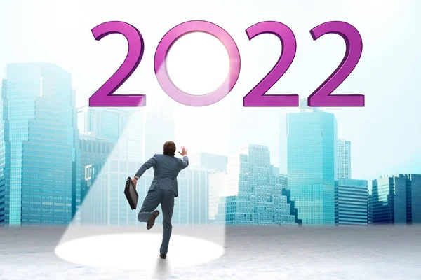 Концепция 2022 года в центре внимания — стоковое фото