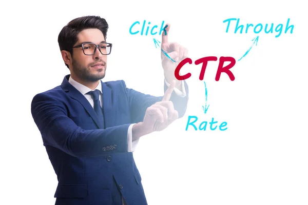 CTR click through rate concept with business people — Stock Photo, Image