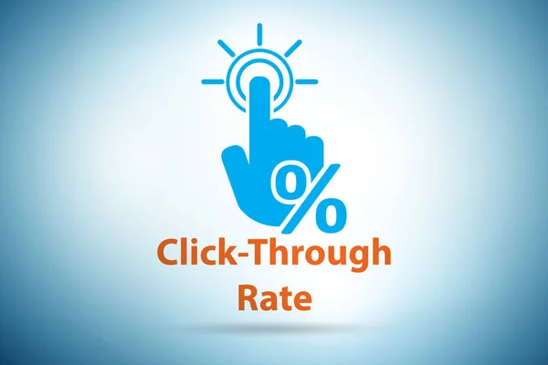 CTR click through rate concept illustration — Foto de Stock