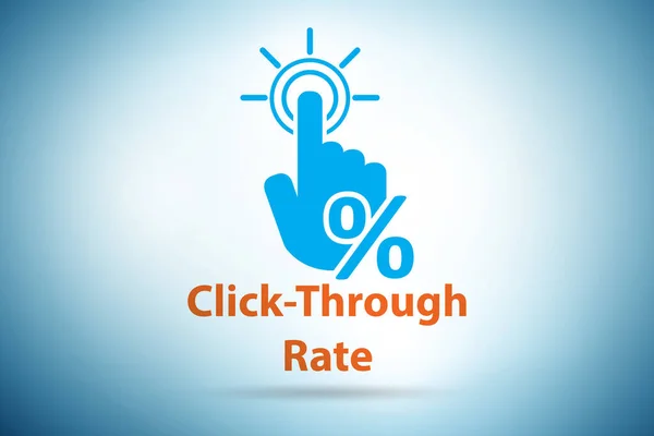 CTR click through rate concept illustrazione — Foto Stock