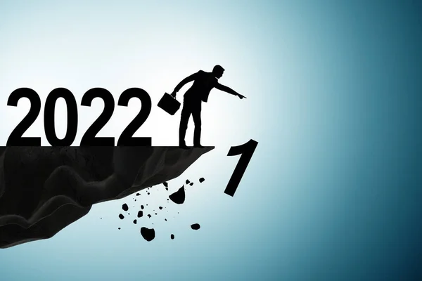 Concept de transition de 2021 à 2022 — Photo