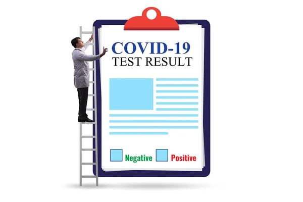 Coronavirus covid-19测试概念中的人 — 图库照片