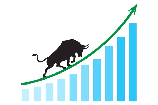 Ilustracja giełdy byków — Zdjęcie stockowe