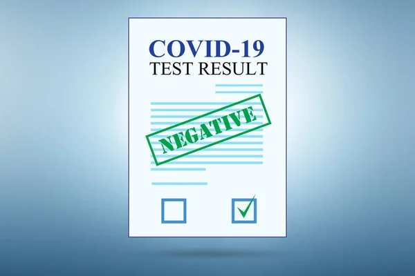 Coronavirus covid-19 testi kavramı — Stok fotoğraf