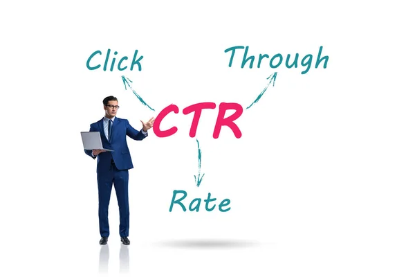 CTR click through rate concept with business people — Stock Photo, Image