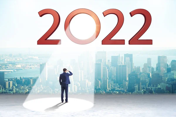 Begreppet 2022 i rampljuset — Stockfoto